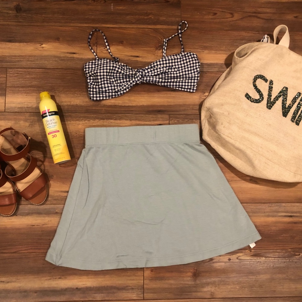 Free People Beach Soft Blue Skirt Medium